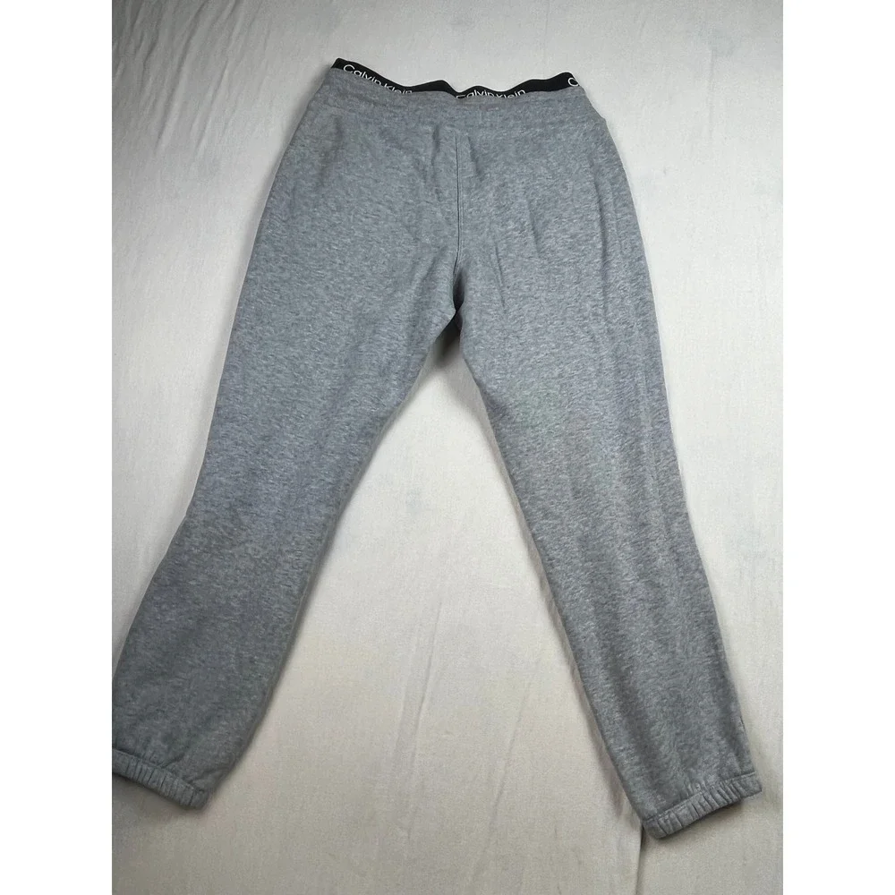 Calvin Klein Performance Womens Gray Logo Waistband Jogger Sweatpants Medium